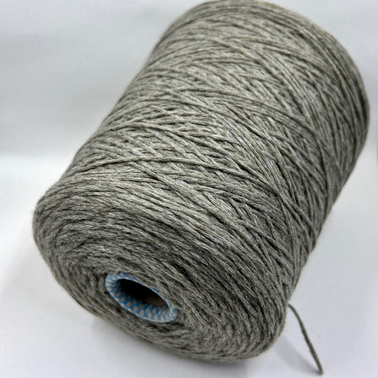 PIUMA Cashmere Yarn 100%, Yarn on Cone. Cariaggi Yarn,Yarn for knitting, Color Olive Gray. Per 100 gr