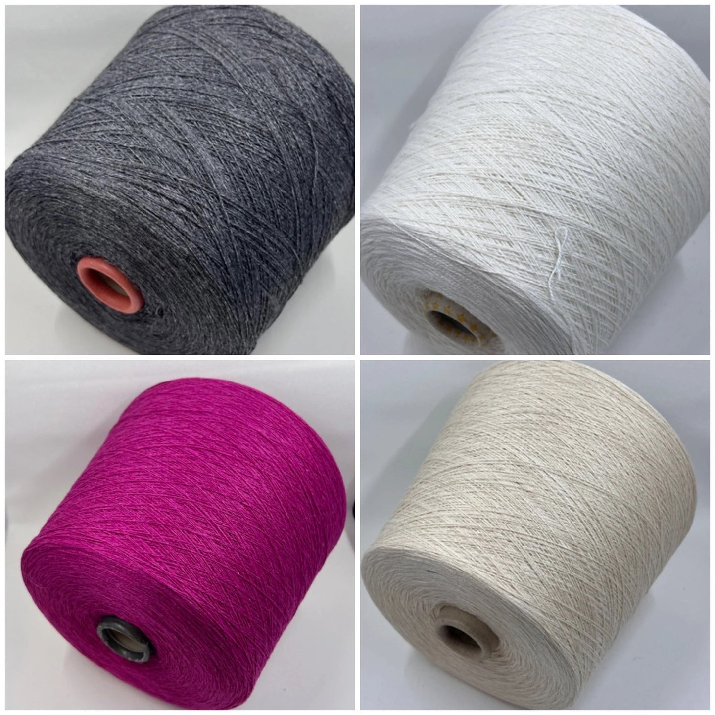 Cashmere Yarn & Silk Yarn,Yarn on Cone, Loro Piana Yarn. Color Multicolor. Per 100 gr