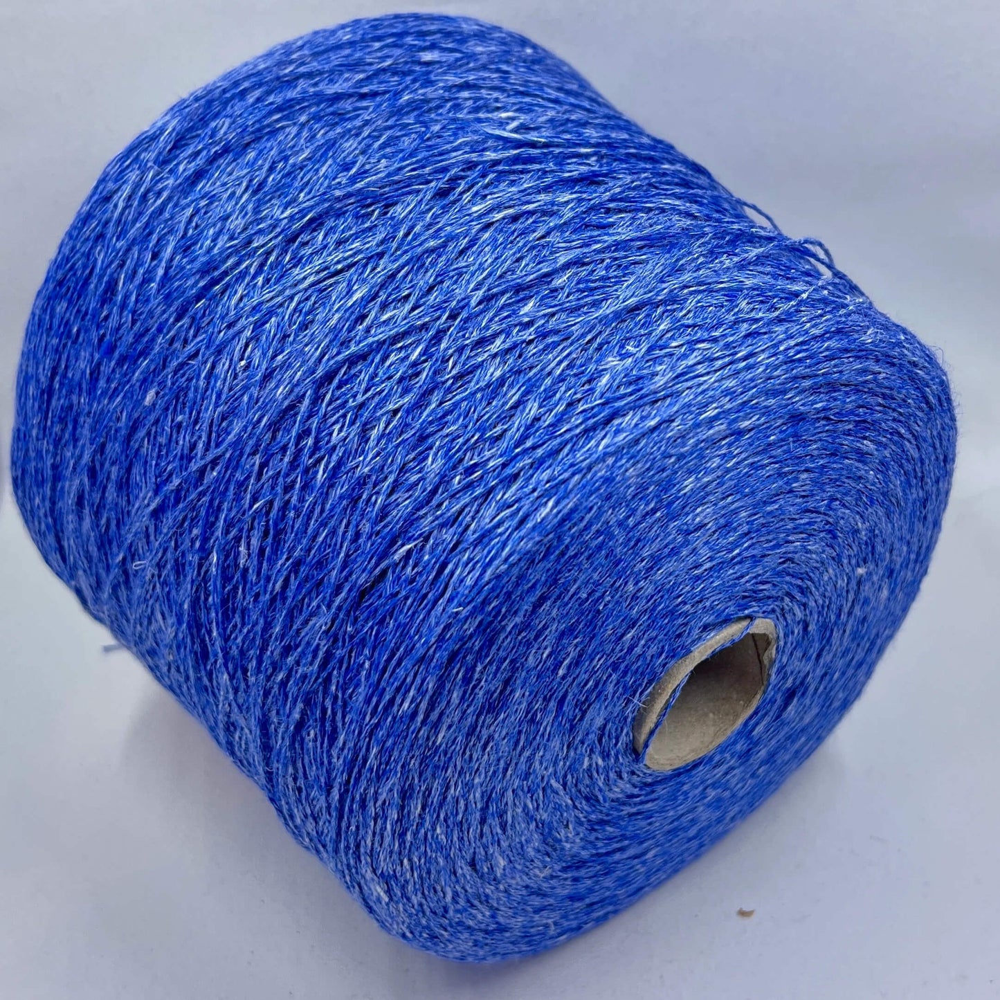 Lino Yarn 100%, Yarn on Cone, Loro Piana, Lino fine yarn on cone, Color Blue. per 100 gr