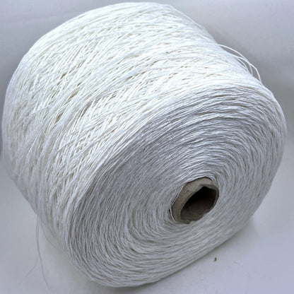 Lino Yarn 100%, Loro Piana Yarn, Color White. Per 100 gr