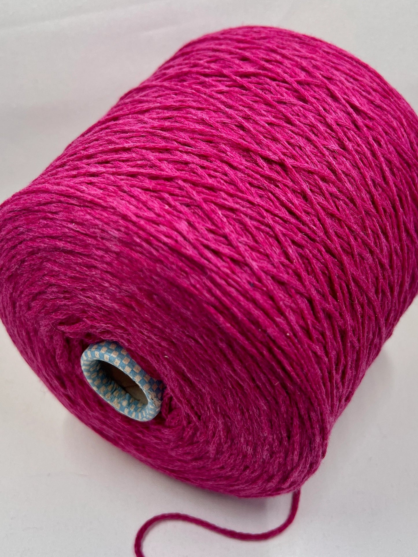 PIUMA Cashmere Yarn 100%, Yarn on Cone. Cariaggi Yarn - PCKC329, Color Raspberry, per 100 gr