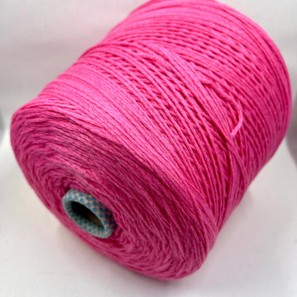 PIUMA Cashmere Yarn 100%, Yarn on Cone. Cariaggi Yarn,Yarn for knitting, Color Pink. Per 100 gr