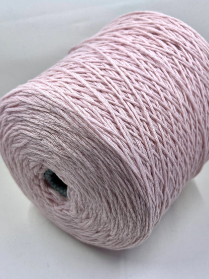 PIUMA Cashmere Yarn 100%, Yarn on Cone. Cariaggi Yarn, Yarn on Cone, Color Pale Pink. Per 100 gr