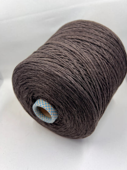 PIUMA Cashmere Yarn 100%, Yarn on Cone. Cariaggi Yarn - PCKC329, Color Dark Chocolad. Per 100 gr