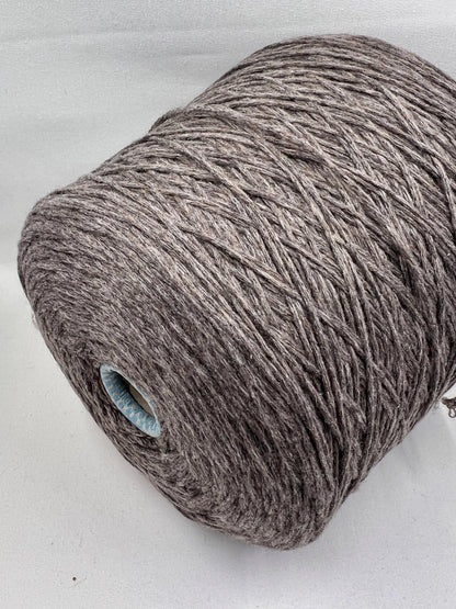 PIUMA Cashmere Yarn 100%, Yarn on Cone. Cariaggi Yarn - PCKC329, Color Brown. Per 100 gr