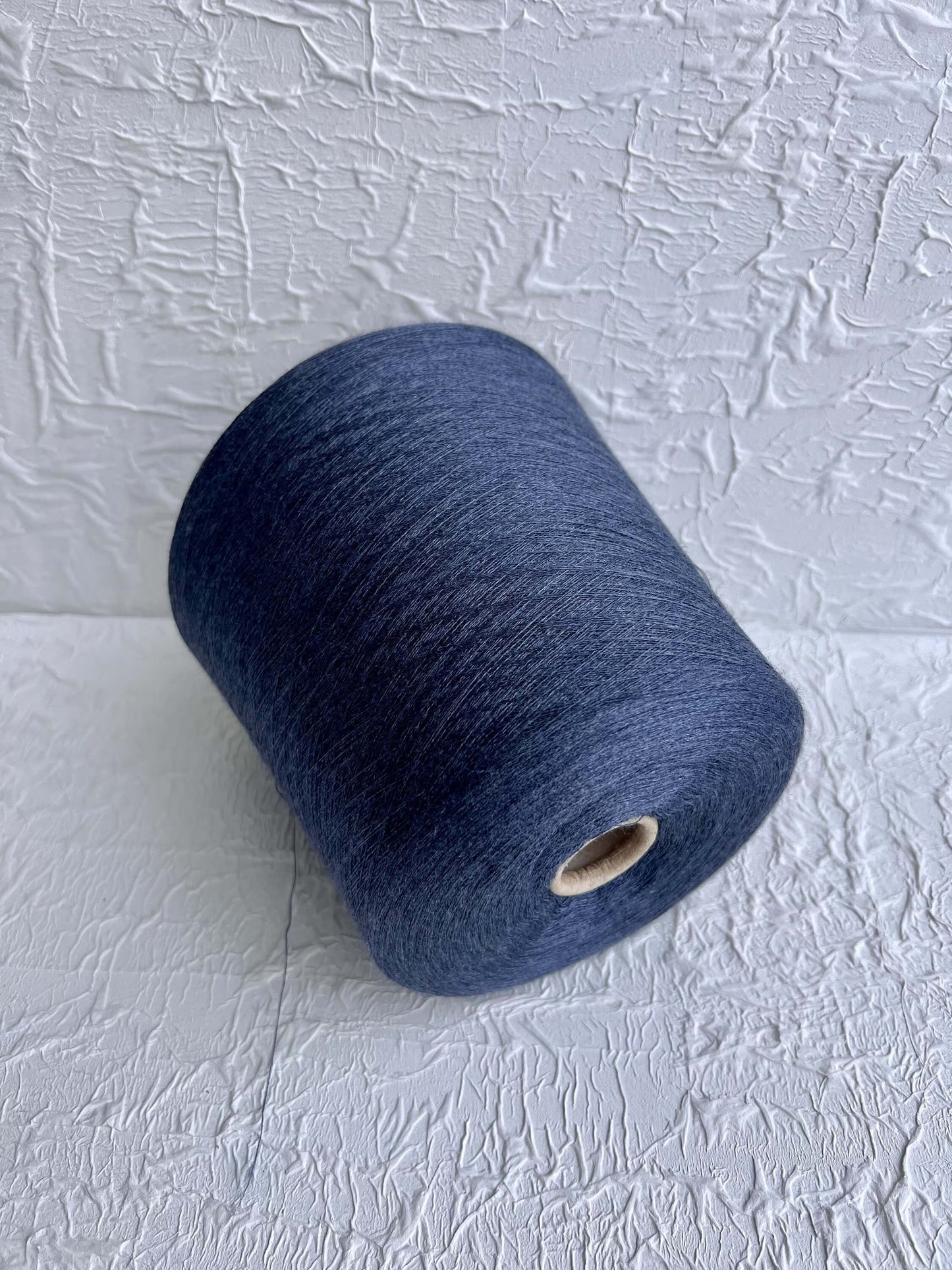 Cashmere Yarn 70%, Silk Yarn 30%,Loro Piana yarn, Yarn on Cone. Blue Nero. Per 100 gr