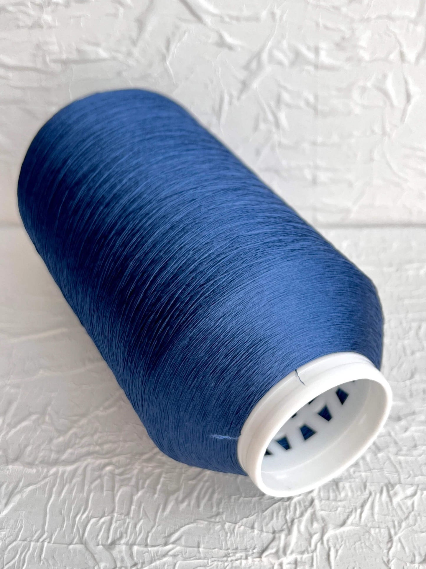 Silk Yarn 100%, Organzino, Yarn on Cone, Sesia, Color Blue. Per 100 gr