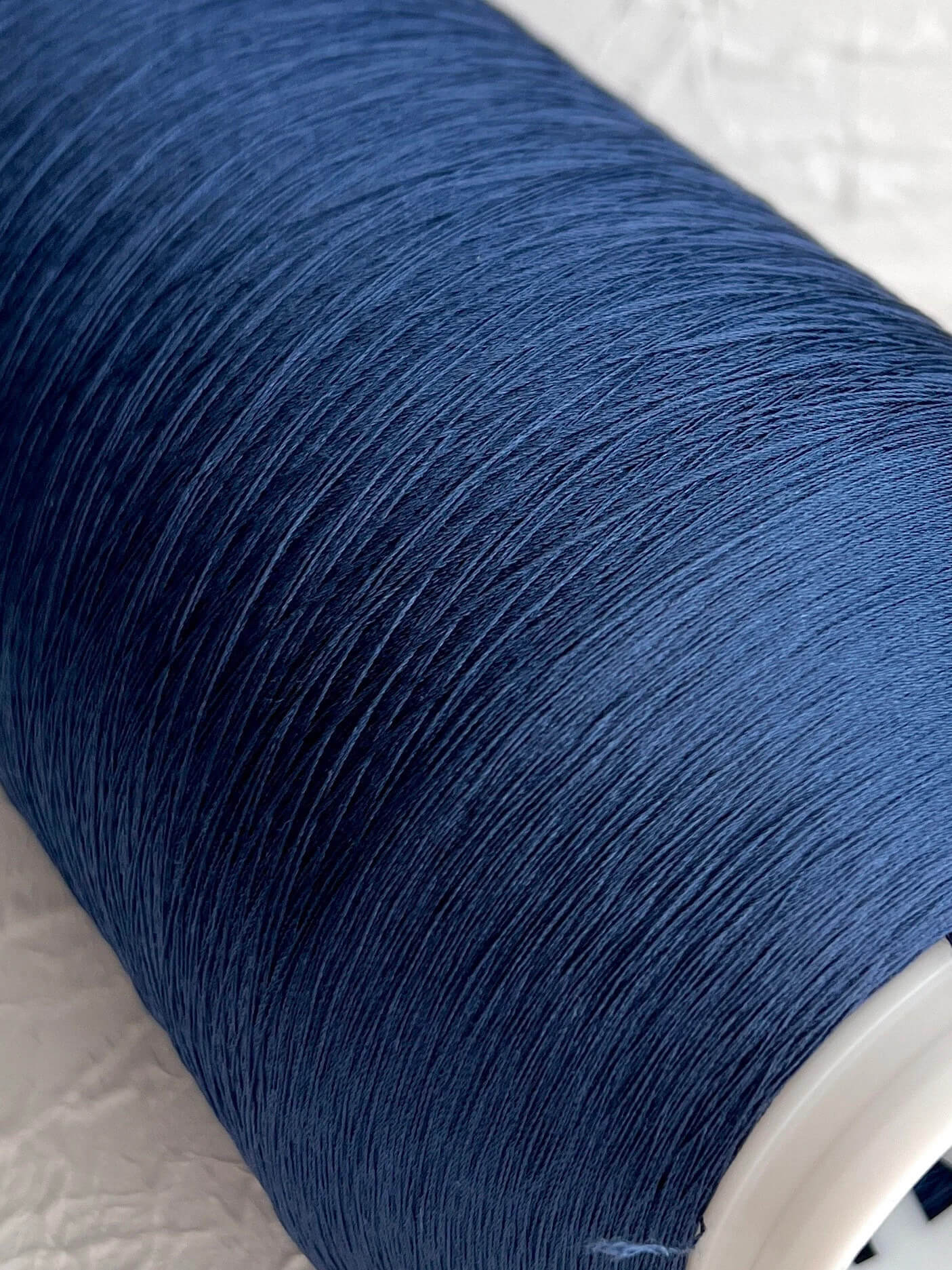 Silk Yarn 100%, Organzino, Yarn on Cone, Sesia, Color Blue. Per 100 gr