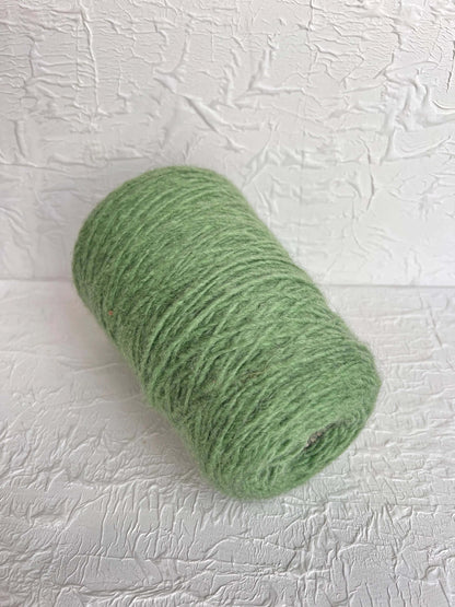 Bunny. Wool Yarn  50%, Baby Alpaca Yarn 25%, PA 25%. Color Green. Per 100 gr