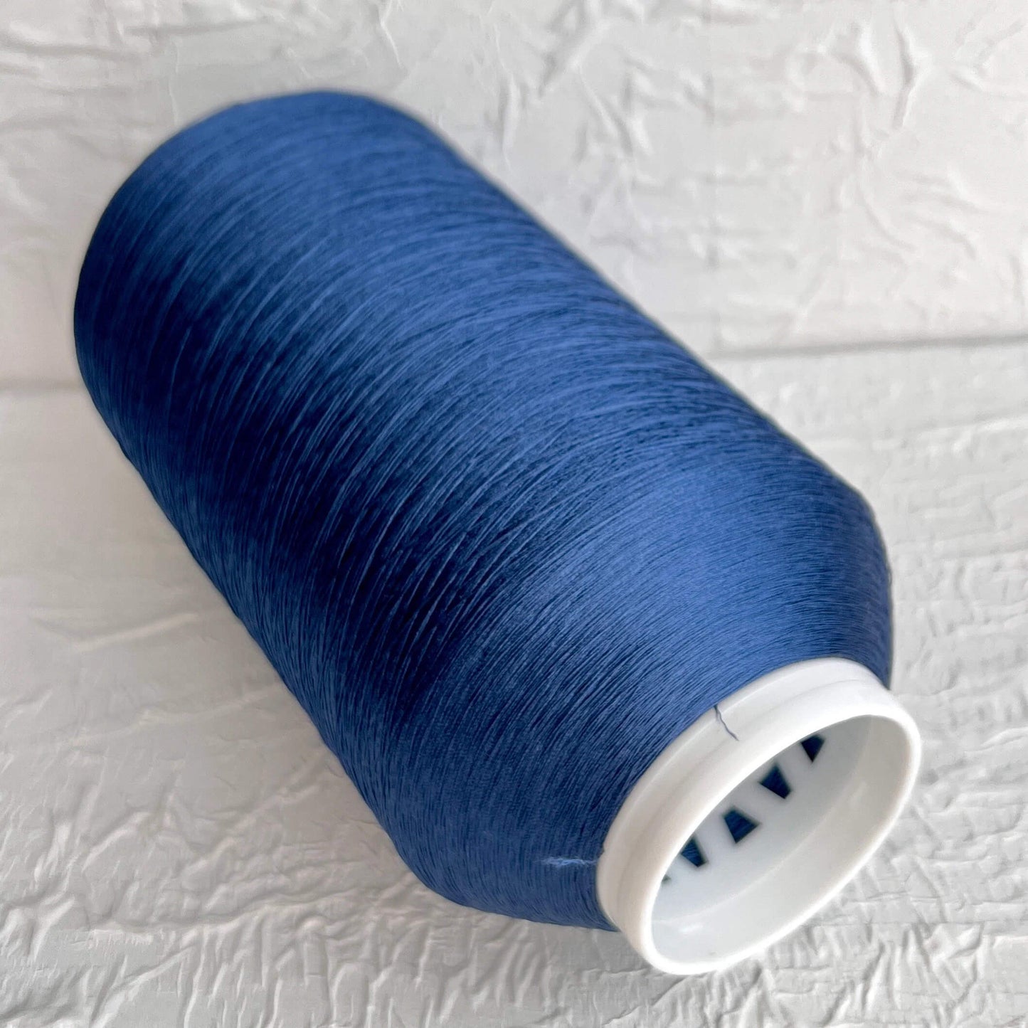 Silk Yarn 100%, Organzino, Yarn on Cone, Sesia, Color Blue. Per 100 gr