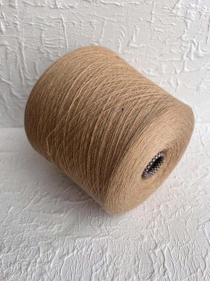 Cashmere Yarn 100%, Yarn on Cone, Cariaggi-PCKA000, Sand. Per 100 gr