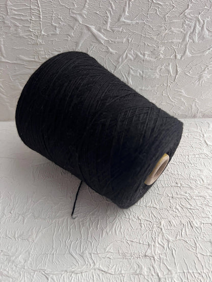 Cashmere yarn 100%, Catanella Coarsehair, Loro Piana, Black. Per 100 gr