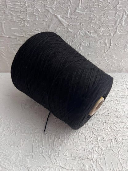 Cashmere yarn 100%, Catanella Coarsehair, Loro Piana, Black. Per 100 gr