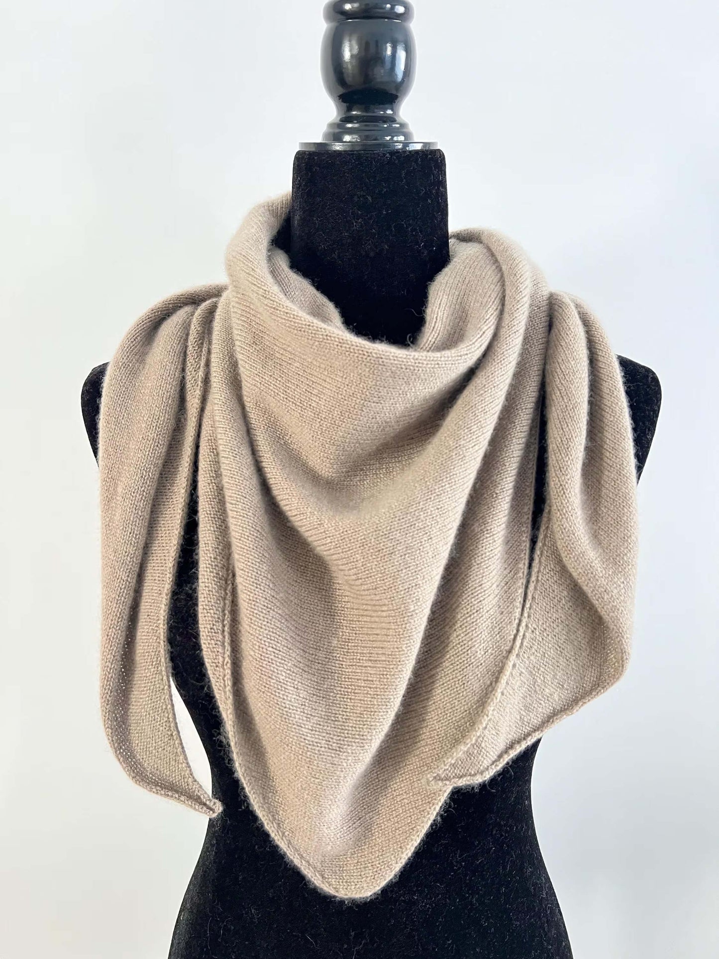 Cashmere handmade shawl Triangle cashmere scarf Warm neck wrap Perfect Gift for Her to Stay Stylish and Warm