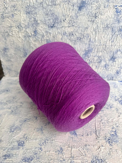 Cashmere Yarn 100%, Yarn for knitting, Todd&Duncan Yarn, Purple. Per 100 gr