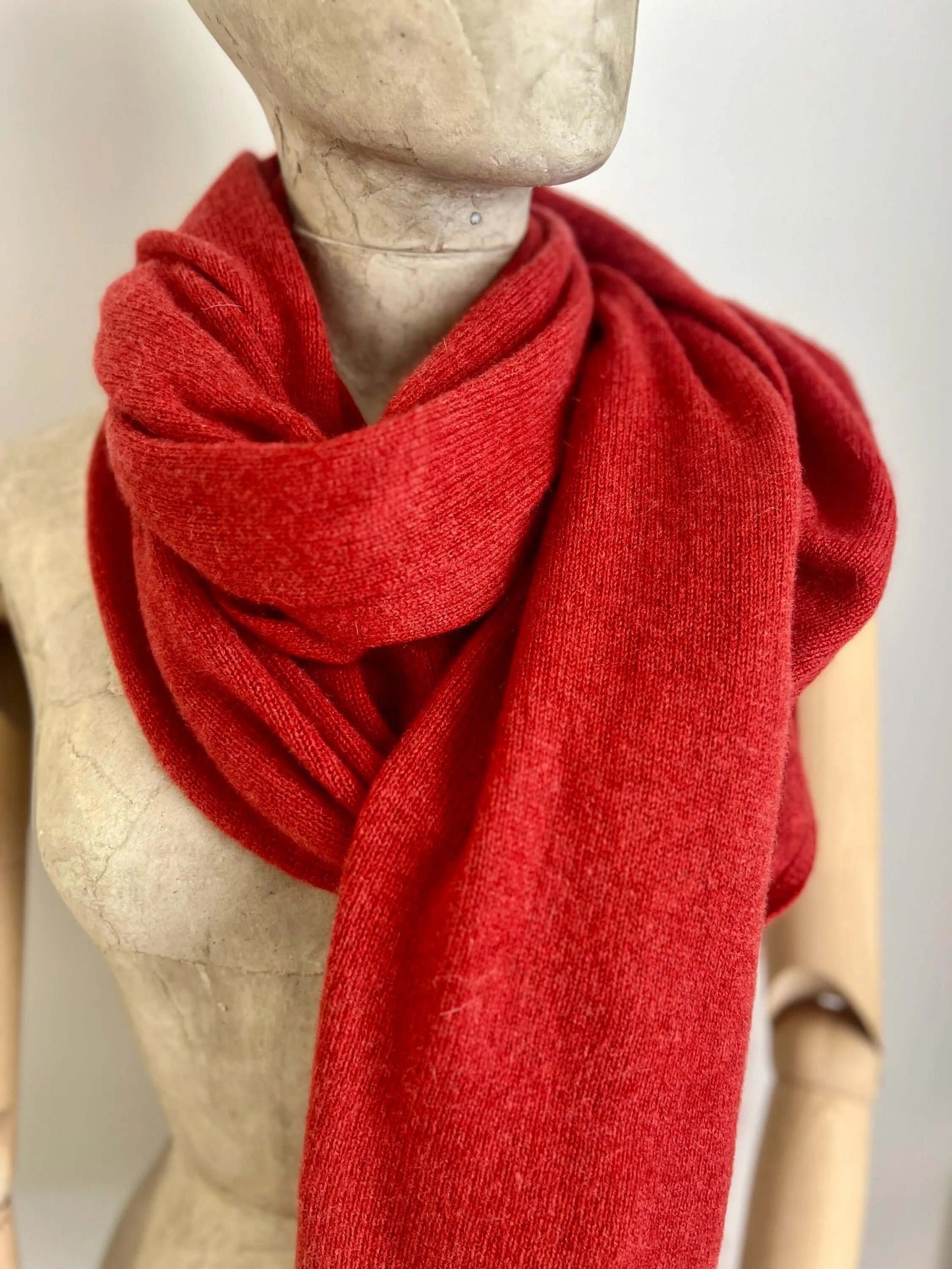 Terracotta 100% Pure Baby Cashmere Scarf