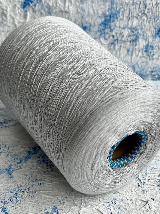 Silk Yarn 50%, Cotton Yarn 50%.Cariaggi-PPCT093, Yarn for knitting.Light Gray.Per 100 gr