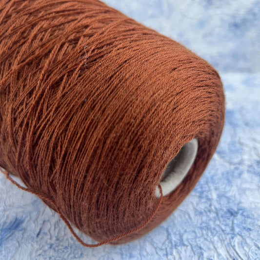 Merino wool yarn 100% Missoni yarn on cone - Brown. Per 100 gr