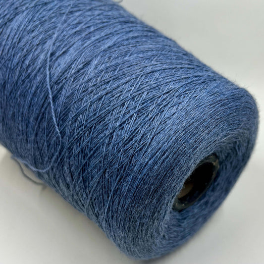 Merino wool yarn 100%, Cashwool, ZEGNA BARUFFA, Color Blue.Per 100 gr