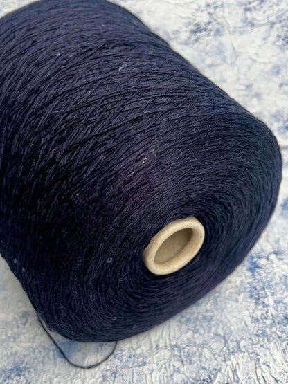 Lino yarn 100%, Yarn on Cone, ZEGNA BARUFFA , Color Blue.Per 100 gr