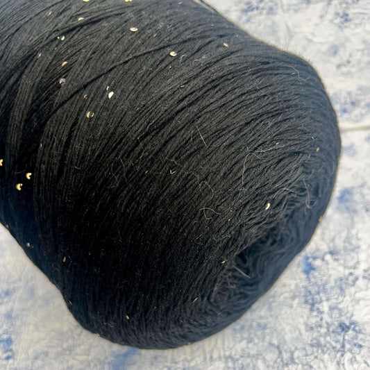 Merino yarn 100%, Cashwool, ZEGNA BARUFFA , Color Nero. Per 100 gr