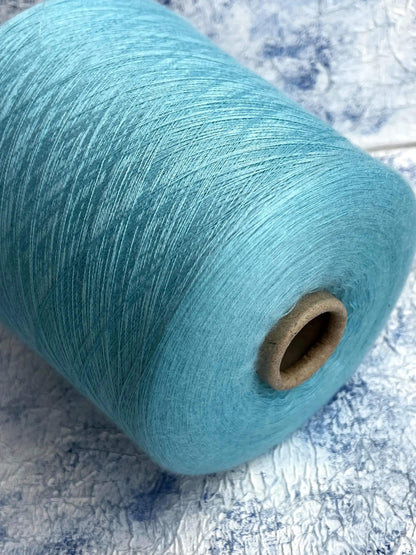 Cashmere yarn 70%&Silk yarn 30%,Royal Loro Piana, Color Baby Blue. Per 100 gr