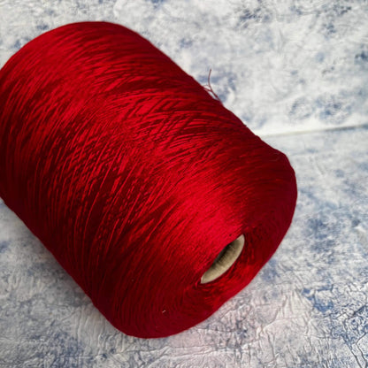 Silk Buratti yarn 100%,Loro Piana yarn, Color Red. Per 100 gr