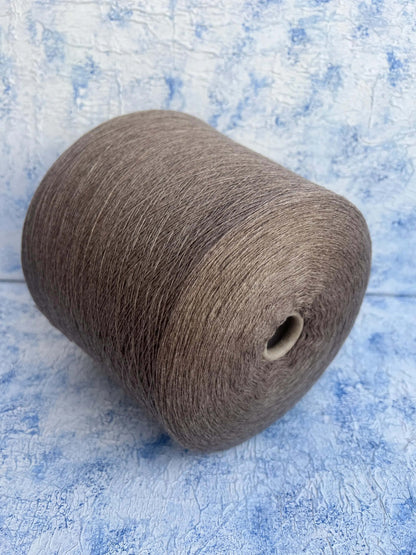 Baby Cashmere yarn 100%, Loro Piana yarn. Brown scuro. Per 100 gr