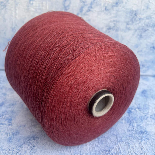 Baby Cashmere yarn 100%, Loro Piana yarn. Indian Red. Per 100 gr