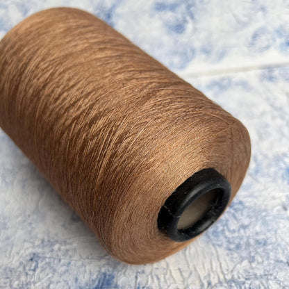 100% Silk Yarn. Ongetta. Color Bronze. Yarn for knitting. Per 100 gr