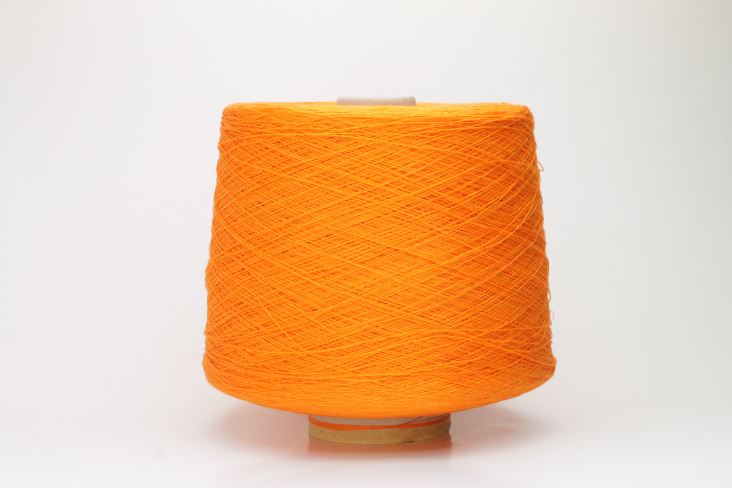 Lino yarn on Cone 100%, Nm 2/26, Loro Piana yarn, Color Orange. Per 100 gr