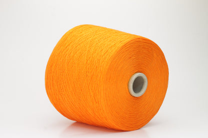 Lino yarn on Cone 100%, Nm 2/26, Loro Piana yarn, Color Orange. Per 100 gr