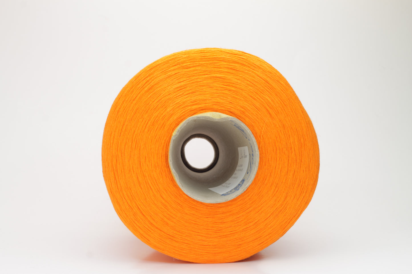 Lino yarn on Cone 100%, Nm 2/26, Loro Piana yarn, Color Orange. Per 100 gr