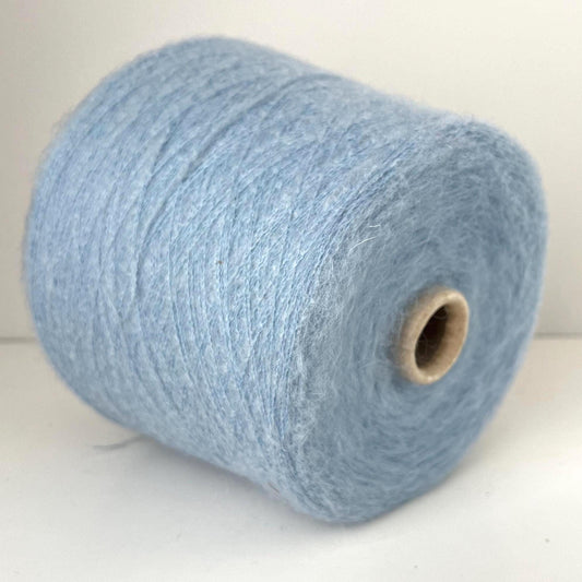 SuperKidMohair 70%, NY 30%, Profilo GIOIA, Nm 9000-Celeste.Per 100 gr