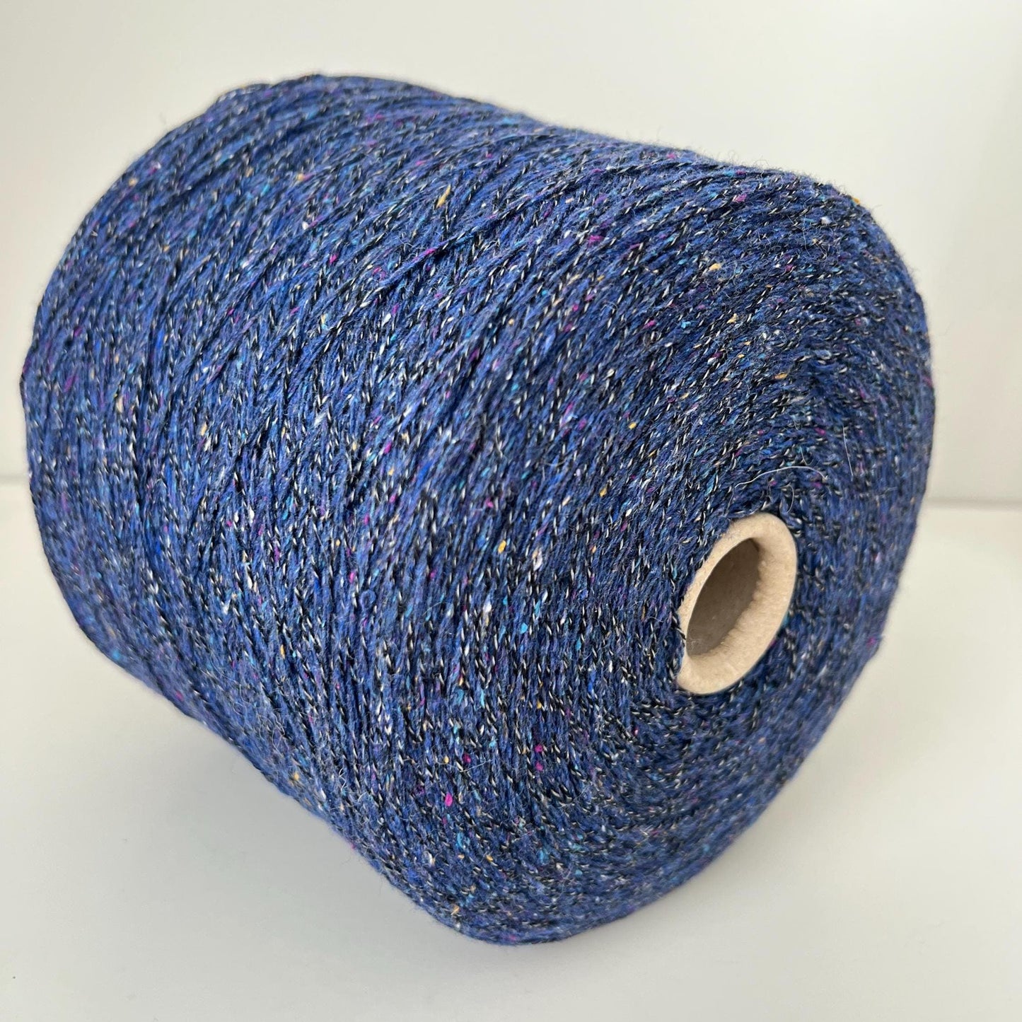 70% Merino&20% Silk Bourette&10% WO. PROFILLO, Color Blue.Per 100 gr