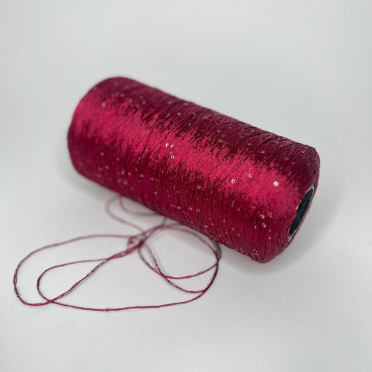 Paillettes Sequin Yarn Antares Red – Italian Sparkling Yarn