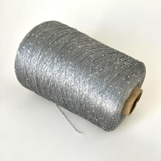 Paillettes Sequin Yarn Antares Platinum – Italian Sparkling Yarn 100g