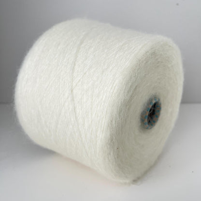 Super KidMohair 70%,NY 30% Yarn,Profilo GIOIA.Yarn for knitting-White