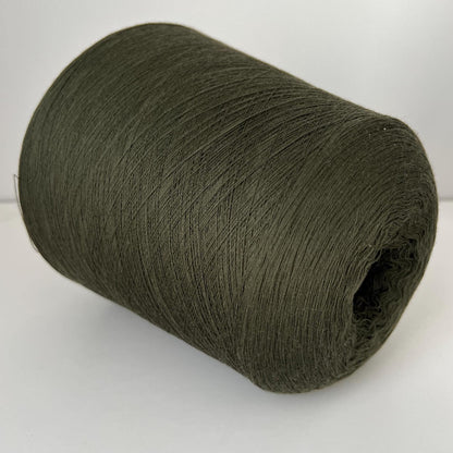 Merino yarn on Cone 100%, Nm 2/60, Loro Piana Wish, Verdone.Per 100 gr