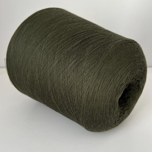 Merino yarn on Cone 100%, Nm 2/60, Loro Piana Wish, Verdone.Per 100 gr