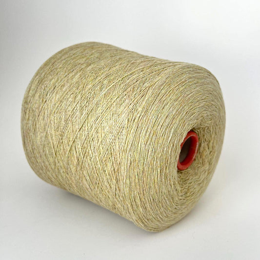 100% Cashmere Lace Yarn Cone Todd&Duncan 2/28 – Straw. Per 100 gr