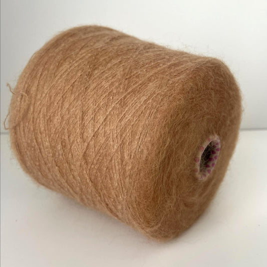 SuperKidMohair 70%, NY 30%, Profilo GIOIA, Nm 9000-Camello.Per 100 gr
