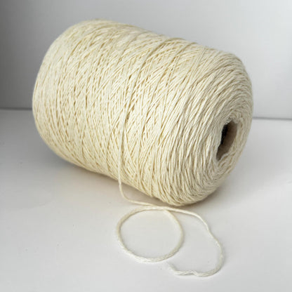 100% Merino yarn on cone for knitting,PROFILLO, White.Per 100 gr