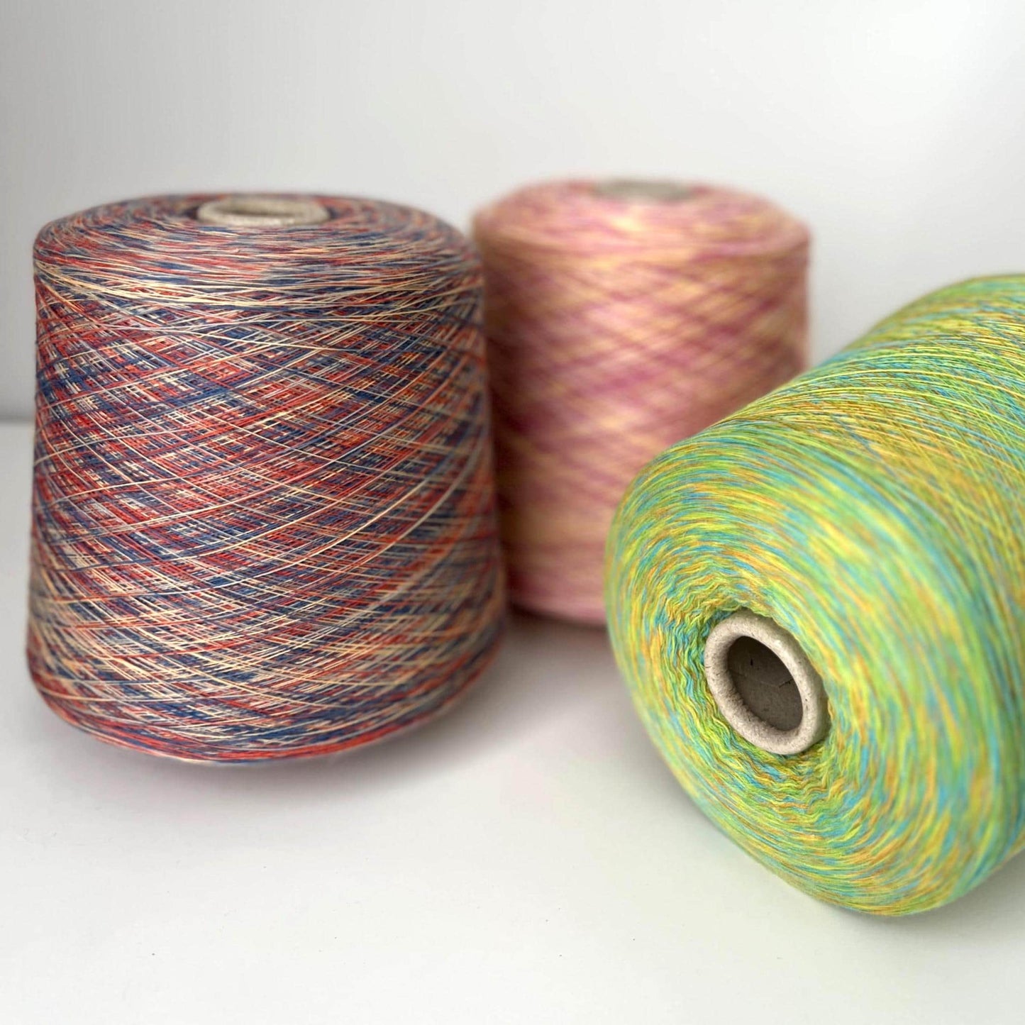 Merino yarn 100%, PROFILLO,Nm 3/80.Color Green-Blue.Per 100 gr