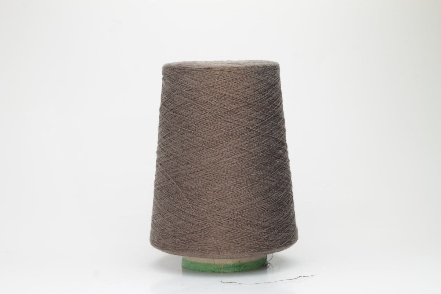 Silk yarn 55%, Lino yarn 45%. Nm 2/64,Loro Piana yarn. Color Marrone