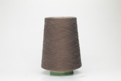 Silk yarn 55%, Lino yarn 45%. Nm 2/64,Loro Piana yarn. Color Marrone
