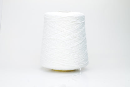 Cotton yarn 100%,Nm 3300, Loro Piana yarn on Cone,color White. Per 100 gr