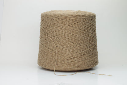 Camel Baby Samarkand yarn 2/14, Loro Piana yarn on Cone, Brown. Per 100 gr