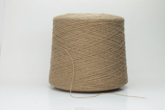 Camel Baby Samarkand yarn 2/14, Loro Piana yarn on Cone, Brown. Per 100 gr
