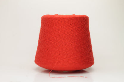 Top Cashmere yarn 100%, 2/48, Loro Piana yarn on Cone, Red. Per 100 gr